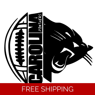 NFL Football Carolina Panthers die cut vinyl decal NFL Football Carolina Panthers die cut vinyl decal